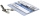 Ecuson rigid Office box, vertical, transparent, cu clip rotativ, 98x60 mm